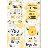 Buzzing Bees Positive Sayings Small Poster Pack*