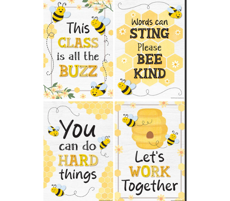 Buzzing Bees Positive Sayings Small Poster Pack*