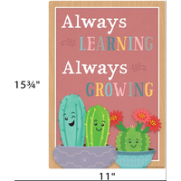 Happy Cactus Crew Positive Sayings Small Poster Pack*