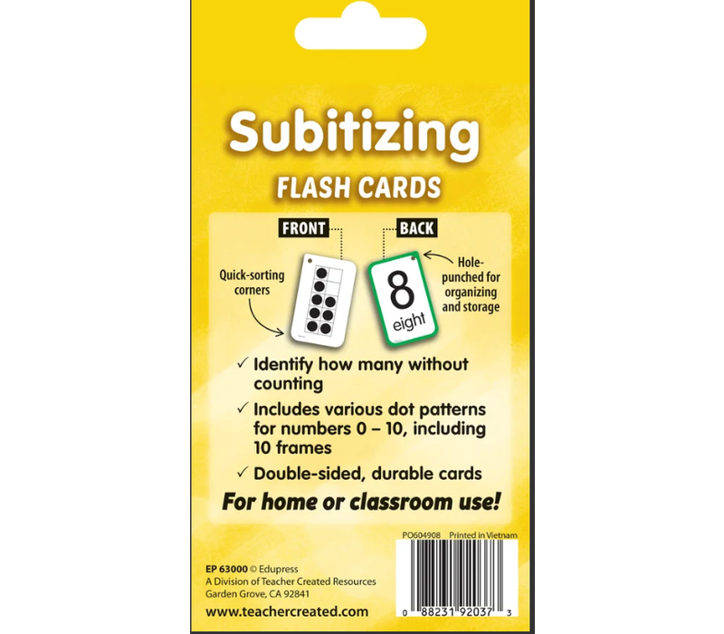 Subitizing Flash Cards*
