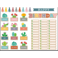 Happy Cactus Crew Happy Birthday Mini Bulletin Board*