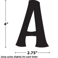 Black 4" Wild Whimsy Self-Adhesive Letters Combo Pack*