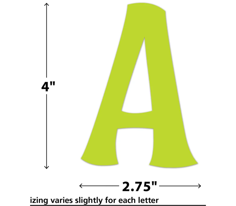 Colorful 4" Wild Whimsy Self-Adhesive Letters Combo Pack*