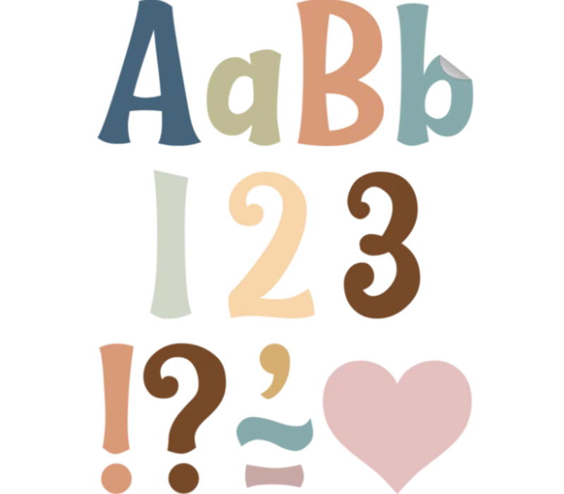 Calming Colors 4" Wild Whimsy Self-Adhesive Letters Combo Pack*