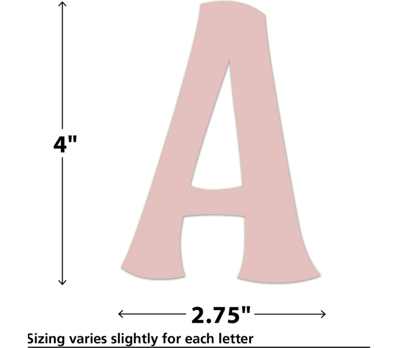 Calming Colors 4" Wild Whimsy Self-Adhesive Letters Combo Pack*