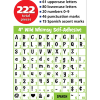 Calming Colors 4" Wild Whimsy Self-Adhesive Letters Combo Pack*