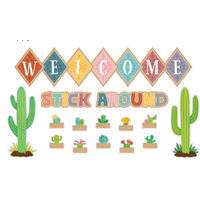 Happy Cactus Crew Welcome Bulletin Board