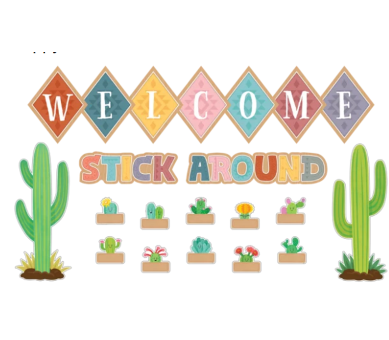 Happy Cactus Crew Welcome Bulletin Board