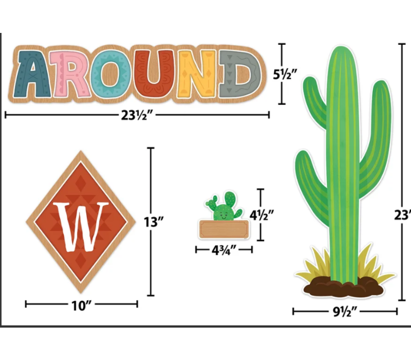 Happy Cactus Crew Welcome Bulletin Board