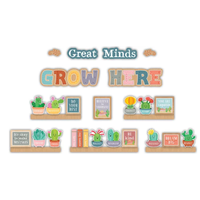 Happy Cactus Crew Great Minds Grow Here Mini Bulletin Board