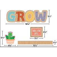 Happy Cactus Crew Great Minds Grow Here Mini Bulletin Board