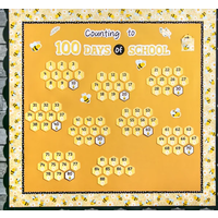 Buzzing Bees Counting to 100 Days Mini Bulletin Board*