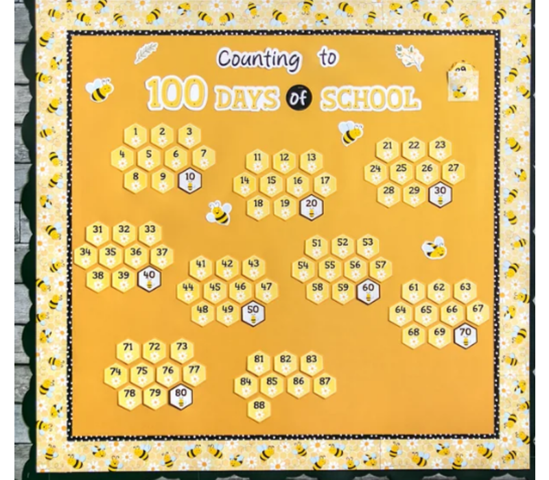 Buzzing Bees Counting to 100 Days Mini Bulletin Board*