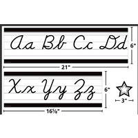 Black and White Cursive Mini Bulletin Board