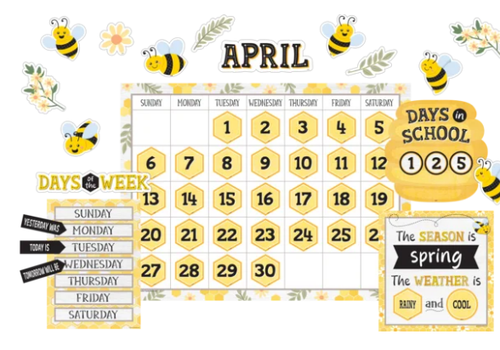 Teacher Created Resources Buzzing Bees Calendar Bulletin Board*