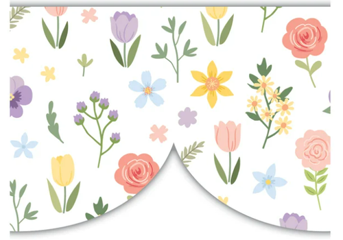 Teacher Created Resources Spring Garden Scalloped Die-Cut Border Trim*