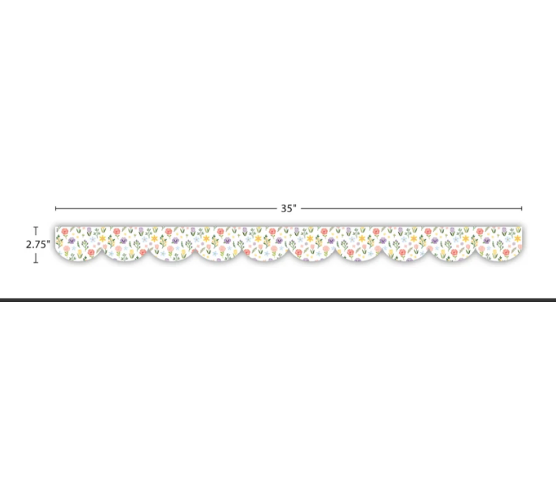 Spring Garden Scalloped Die-Cut Border Trim*