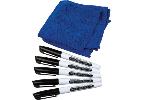Teacher Created Resources Dry Erase Pens and Microfibre Cloth
