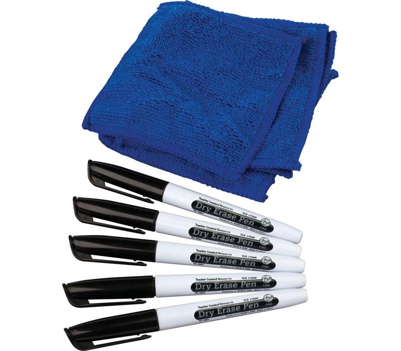 Dry Erase Pens and Microfibre Cloth
