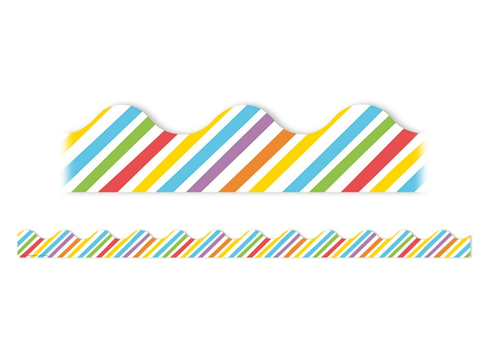 EUREKA Growth Mindset Rainbow Stripes Deco Trim (D)*