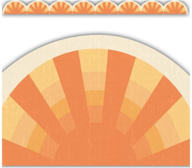 Moving Mountains Road Trip Sunshine Die-Cut Border *