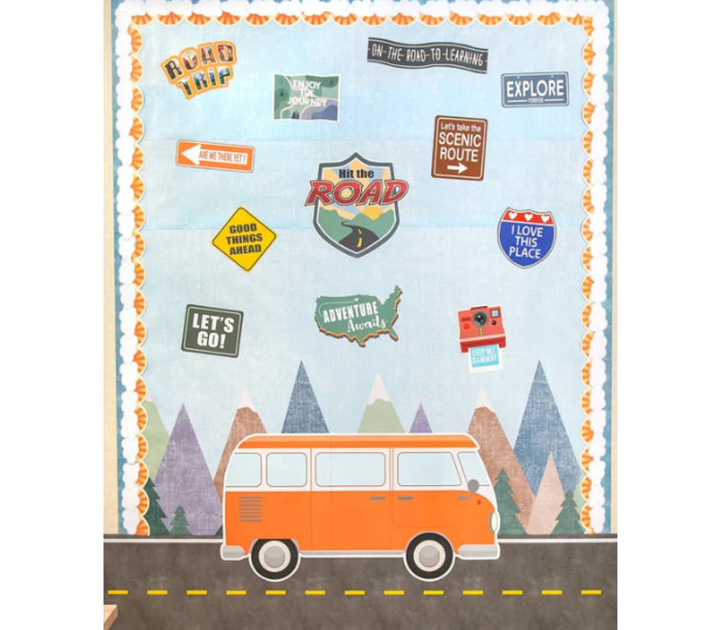 Moving Mountains Road Trip Sunshine Die-Cut Border *