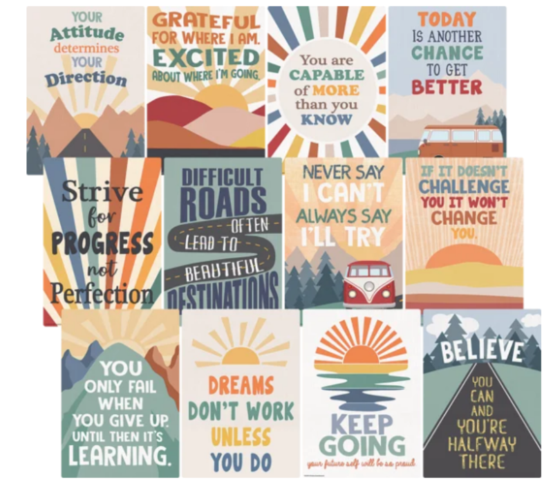 Moving Mountains Road Trip Positive Sayings Small Poster Pack*