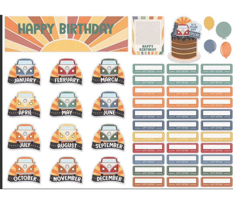 Moving Mountains Road Trip Happy Birthday Mini Bulletin Board*