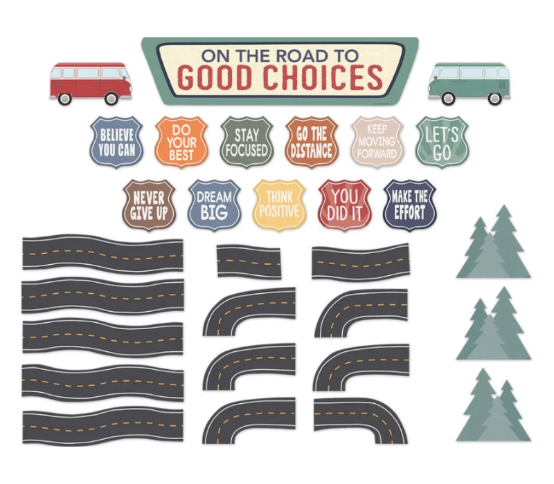 Moving Mountains Road Trip On the Road to Good Choices Mini Bulletin Board*