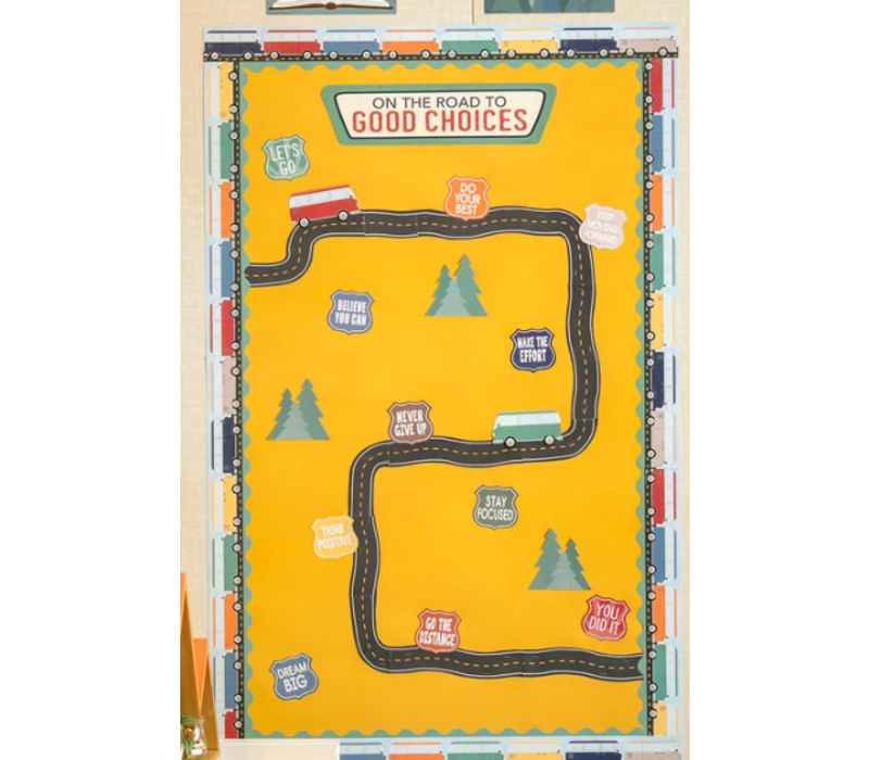 Moving Mountains Road Trip On the Road to Good Choices Mini Bulletin Board*