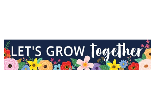 Teacher Created Resources Wildflowers Let’s Grow Together Banner*