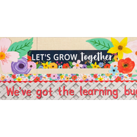 Wildflowers Let’s Grow Together Banner*