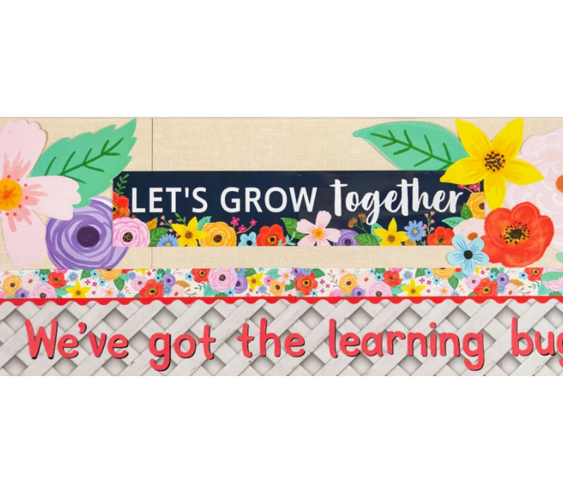 Wildflowers Let’s Grow Together Banner*