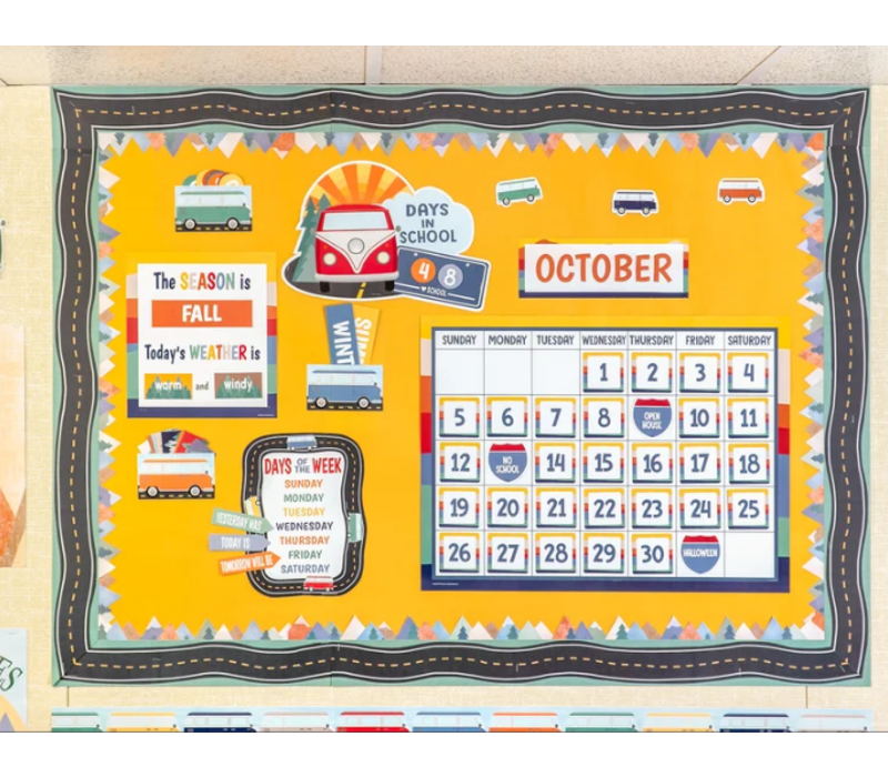 Moving Mountains Road Trip Calendar Bulletin Board*