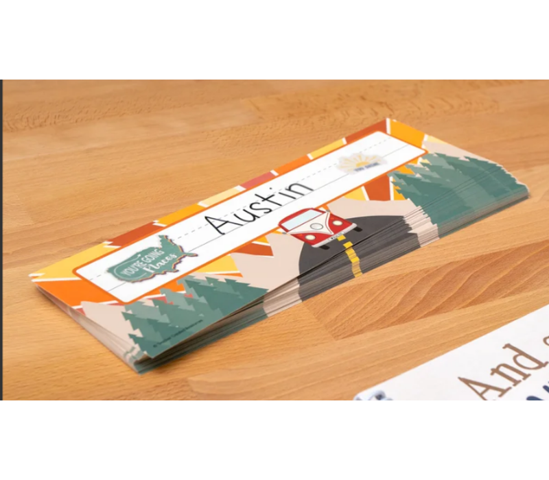 Moving Mountains Road Trip Flat Name Plates*