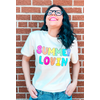 Lessons In Positivity Summer Lovin Tee- Extra Large*