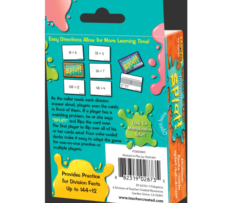 Division SPLAT! Grades 3+*