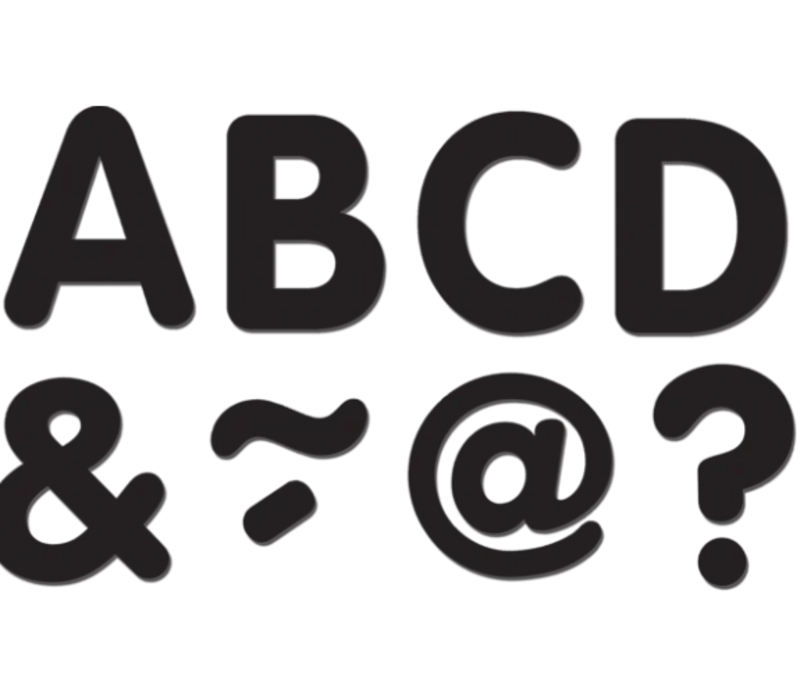 Black Classic 2" Magnetic Letters*