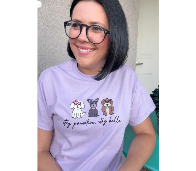 Stay Positive, Stay Belle Tee-large*