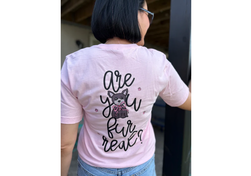 Lessons In Positivity Sale Rack - Are you fur real tee- medium