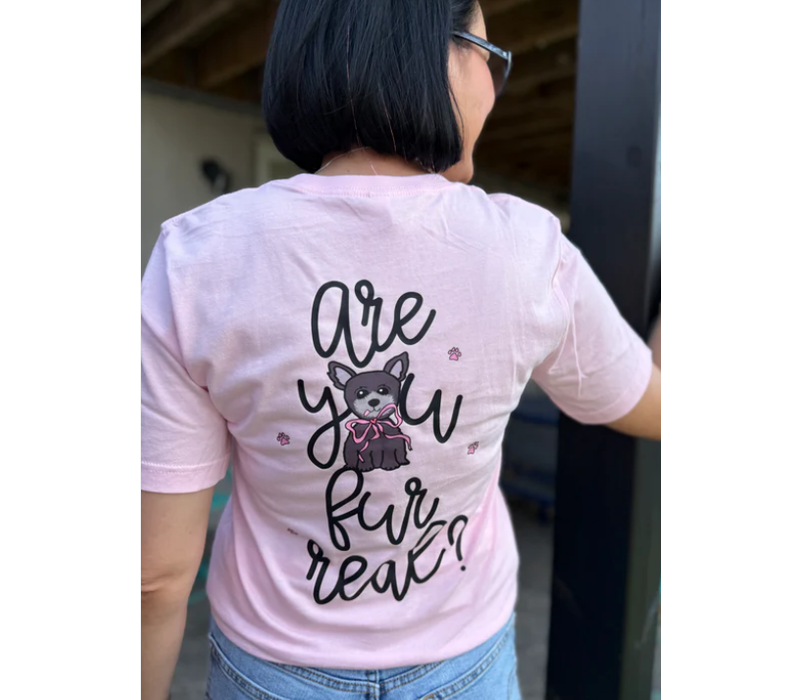 Sale Rack - Are you fur real tee- medium