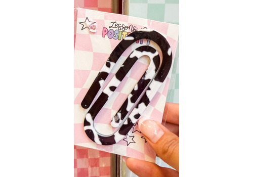 Lessons In Positivity Composition Book Acrylic Jumbo Paperclip