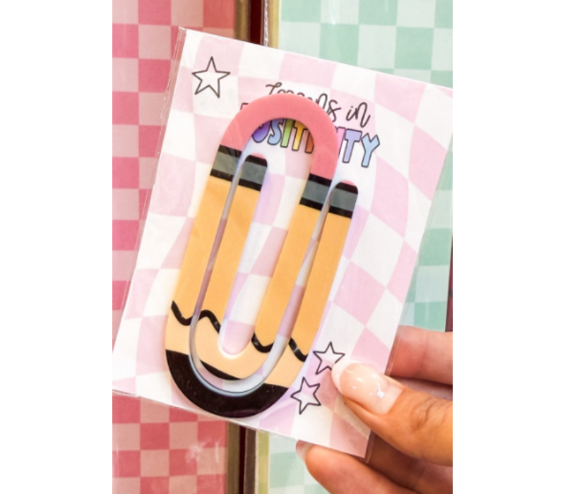 Pencil Jumbo Acrylic Paperclip*