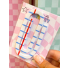 Lined Paper Acrylic Jumbo Paperclip