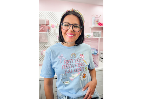 Lessons In Positivity First Day, Fresh Start, Tee - medium*