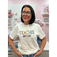 Teacher Brain Tee-  small*