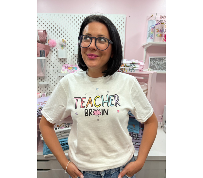Teacher Brain Tee-  small*