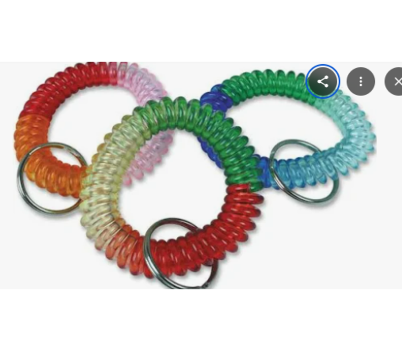 Wrist Coil Keychain, Tri-Color*