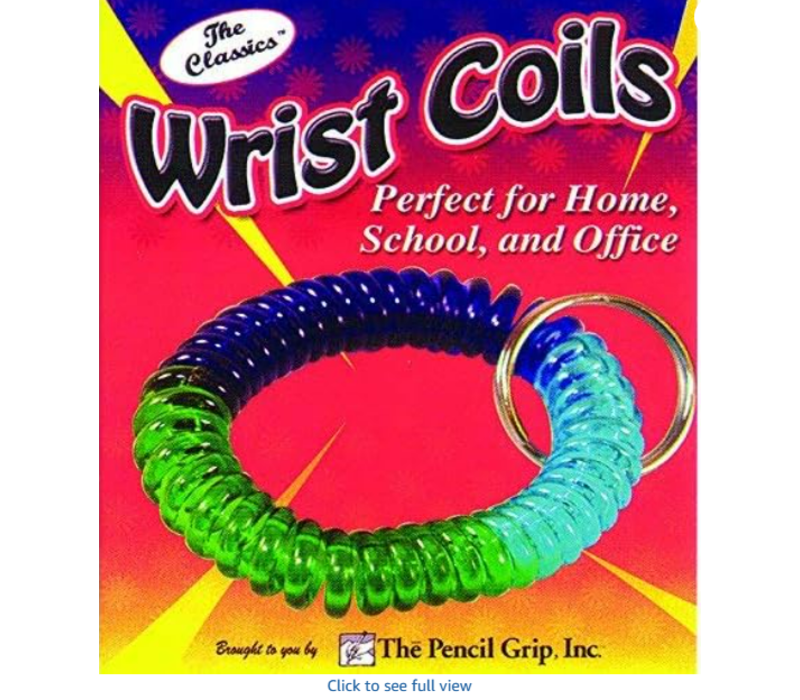 Wrist Coil Keychain, Tri-Color*