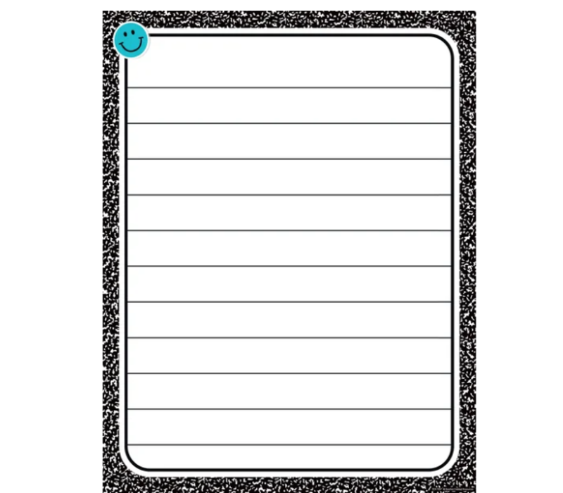 Cool for School Composition Lined Chart